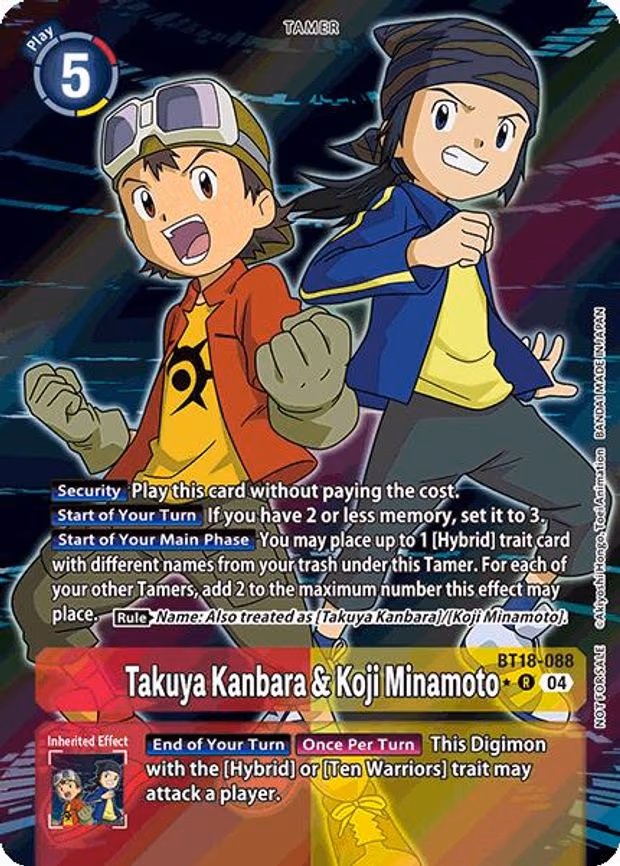 Takuya Kanbara & Koji Minamoto (Release Special Booster 2.0: Box Promotion Pack)